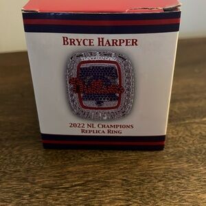 Phillies Commemorative Replica | 2022 NL Champions Replica Ring | Bryce Harper